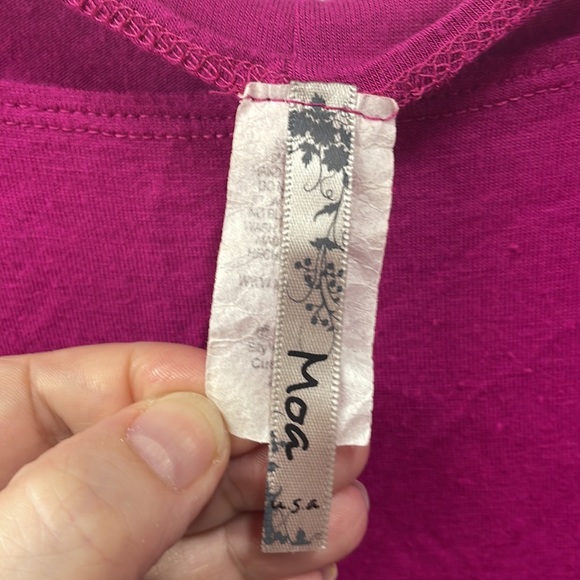 Moa Magenta pink high low tunic 2x top - Picture 2 of 4